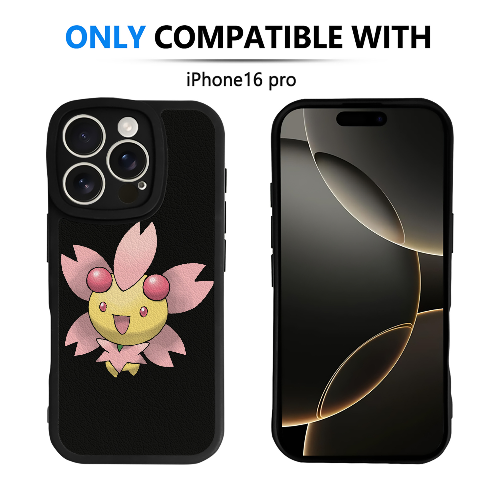 （画像用） ポケットモンスター Pokémon 【iPhone 16シリーズ対応】シリコンスマホケース（レザー調） 材質：シリコン